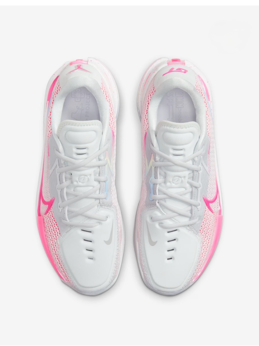 Nike Men’s White And Pink Athletic Running Shoes